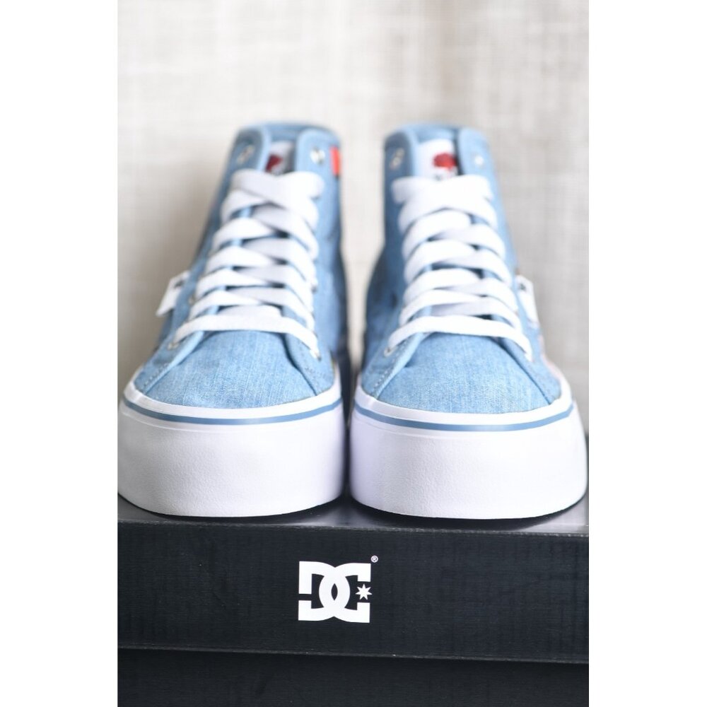 New! Size: 5.5 Women | Dolce & Gabbana Manual Hi Platform | Denim Color - Picture 5 of 15